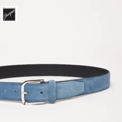 Sky Blue Suede Belt - Anderson's 6 Sky Blue Suede Belt - Anderson's -ETON Store ANDERSON SPL11 B5 1