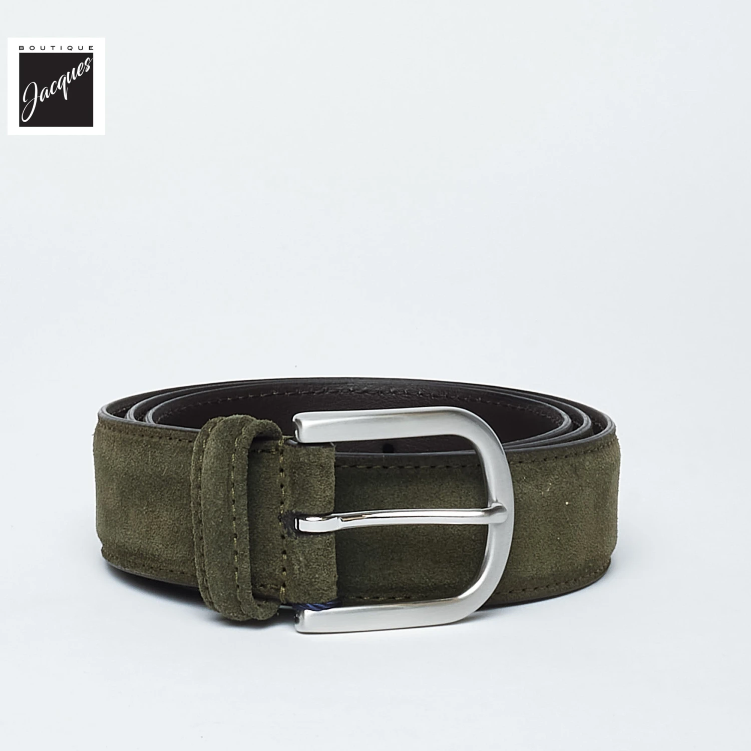 Dark Olive Green Suede Belt - Anderson's 3 Dark Olive Green Suede Belt - Anderson's