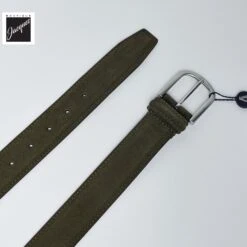 Dark Olive Green Suede Belt - Anderson's 7 Dark Olive Green Suede Belt - Anderson's -ETON Store ANDERSON SPL11 V4 3