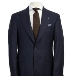 Navy Blue Solid Morgan Contemporary Fit Wool Suit - Jack Victor 11 Navy Blue Solid Morgan Contemporary Fit Wool Suit - Jack Victor -ETON Store ANNCT2 MORGAN 2