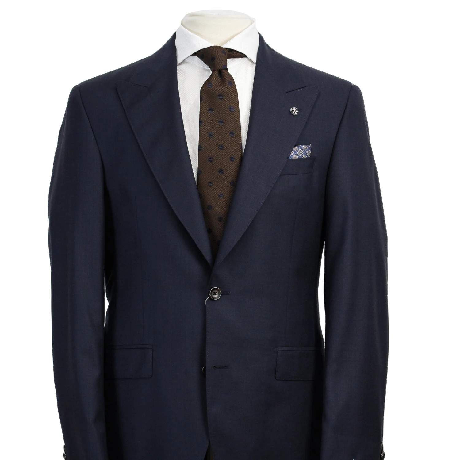 Navy Blue Solid Morgan Contemporary Fit Wool Suit - Jack Victor 5 Navy Blue Solid Morgan Contemporary Fit Wool Suit - Jack Victor - Image 3