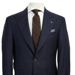 Navy Blue Solid Morgan Contemporary Fit Wool Suit - Jack Victor 12 Navy Blue Solid Morgan Contemporary Fit Wool Suit - Jack Victor -ETON Store ANNCT2 MORGAN 3