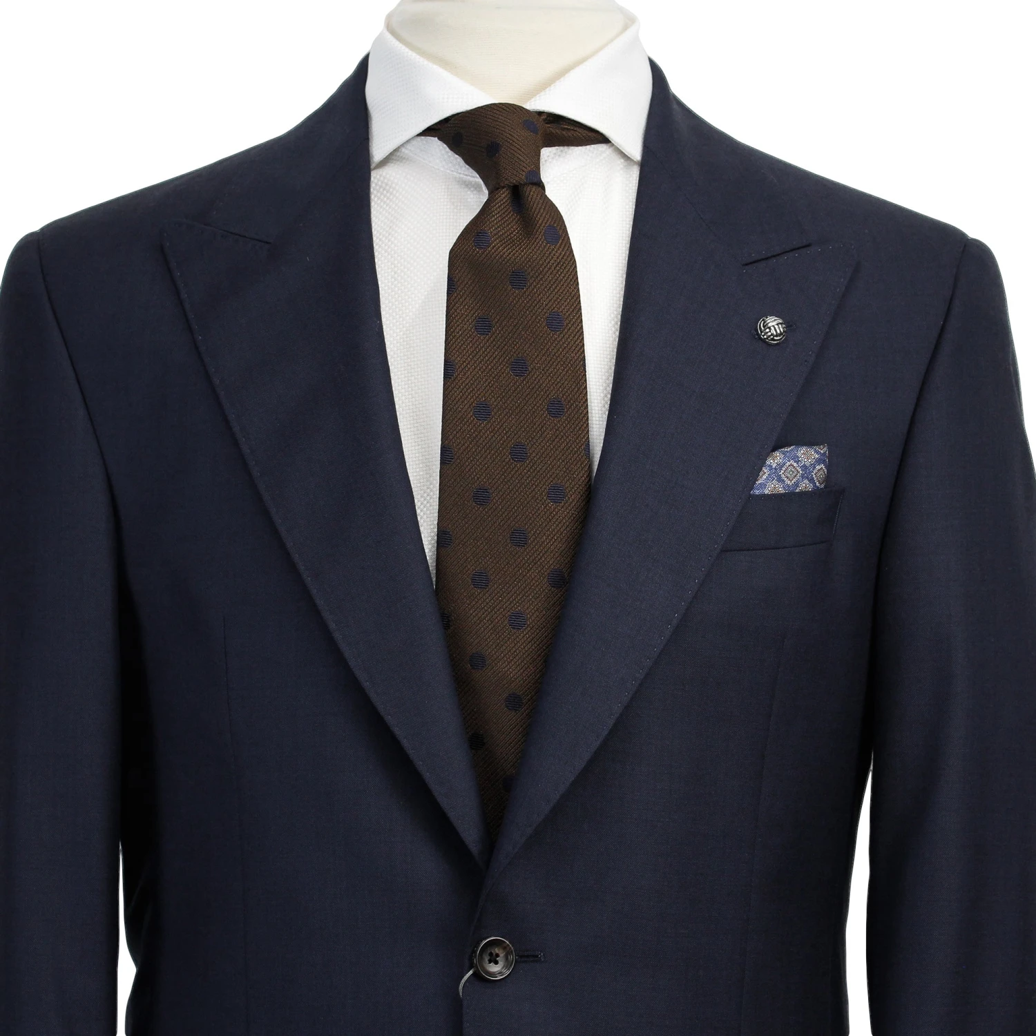 Navy Blue Solid Morgan Contemporary Fit Wool Suit - Jack Victor 7 Navy Blue Solid Morgan Contemporary Fit Wool Suit - Jack Victor - Image 5