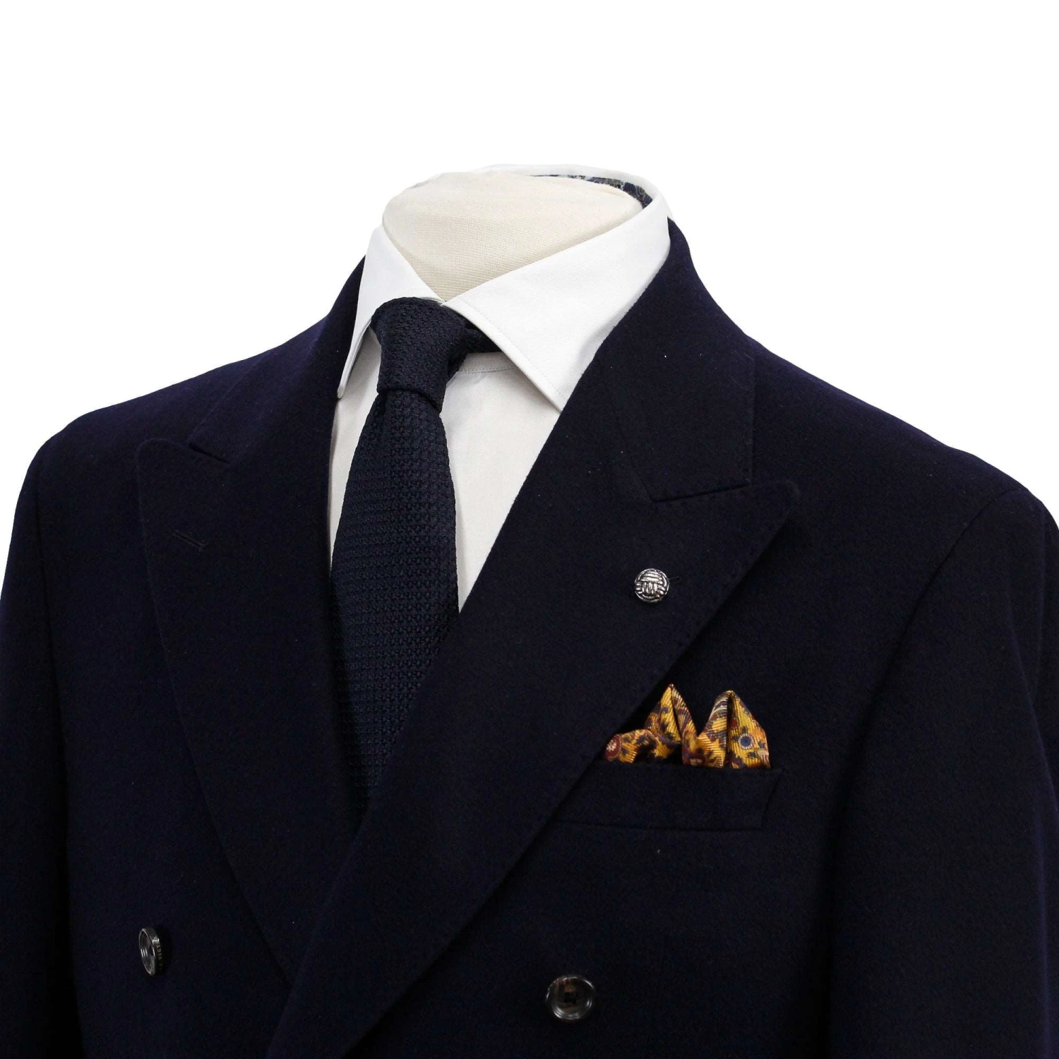 Anniversary Limited Edition Navy Blue Double Breasted Merlin Contemporary Fit Wool Sport Jacket - Jack Victor 4 Anniversary Limited Edition Navy Blue Double Breasted Merlin Contemporary Fit Wool Sport Jacket - Jack Victor - Image 2