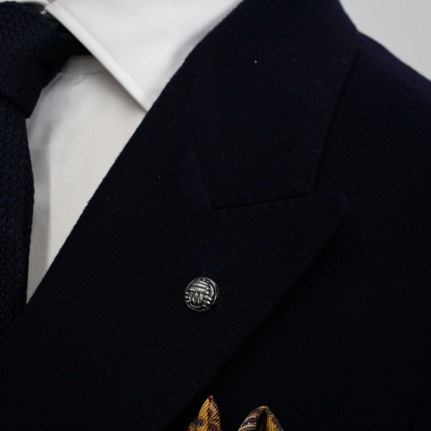 Anniversary Limited Edition Navy Blue Double Breasted Merlin Contemporary Fit Wool Sport Jacket - Jack Victor 9 Anniversary Limited Edition Navy Blue Double Breasted Merlin Contemporary Fit Wool Sport Jacket - Jack Victor - Image 7