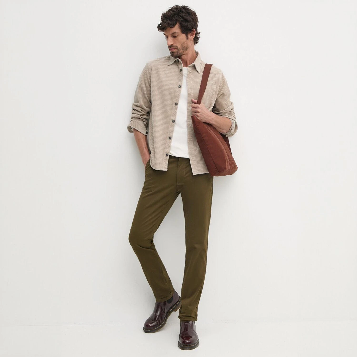 Paul&Shark Beige Cotton-Stretch Corduroy Overshirt W/ Moon Badge - Paul & Shark 6 Paul&Shark Beige Cotton-Stretch Corduroy Overshirt W/ Moon Badge - Paul & Shark - Image 4