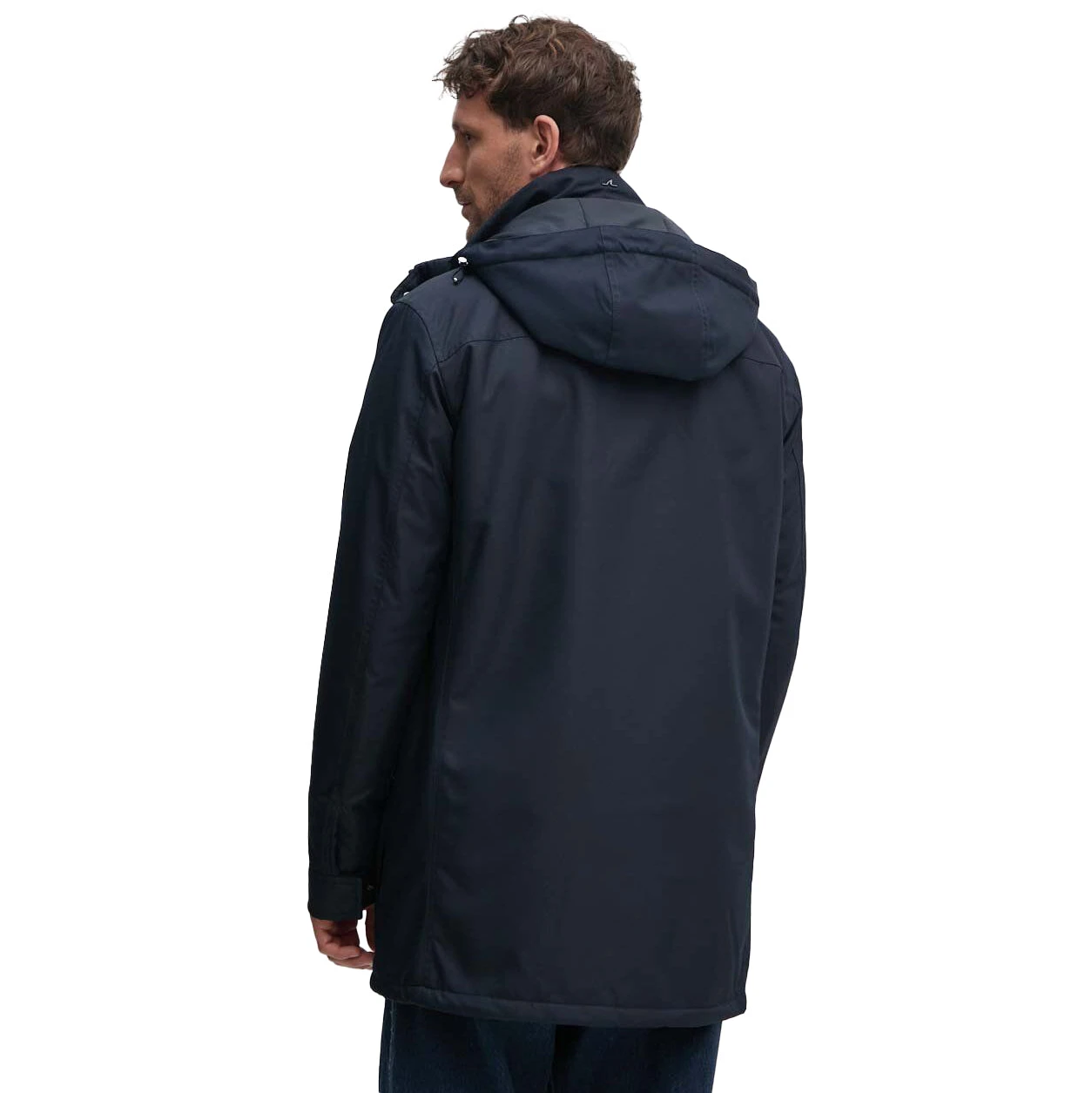 Paul&Shark Navy Typhoon Waterproof Hooded Car-Coat W/ Alcantara Trim - Paul & Shark 8 Paul&Shark Navy Typhoon Waterproof Hooded Car-Coat W/ Alcantara Trim - Paul & Shark - Image 6