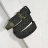 Hunter Green Woven Stretch Belt W/ Matte Black Buckle - Anderson's 1 Hunter Green Woven Stretch Belt W/ Matte Black Buckle - Anderson's -ETON Store B0667 NE13 V4 1