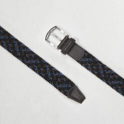 Blue & Brown Belt Woven Elastic Belt - Anderson's 9 Blue & Brown Belt Woven Elastic Belt - Anderson's -ETON Store B0667 NE41 135 PL18 M1 AF2620 043