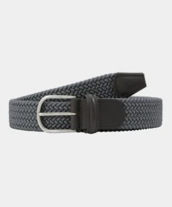 Gray Woven Elastic Belt - Anderson's