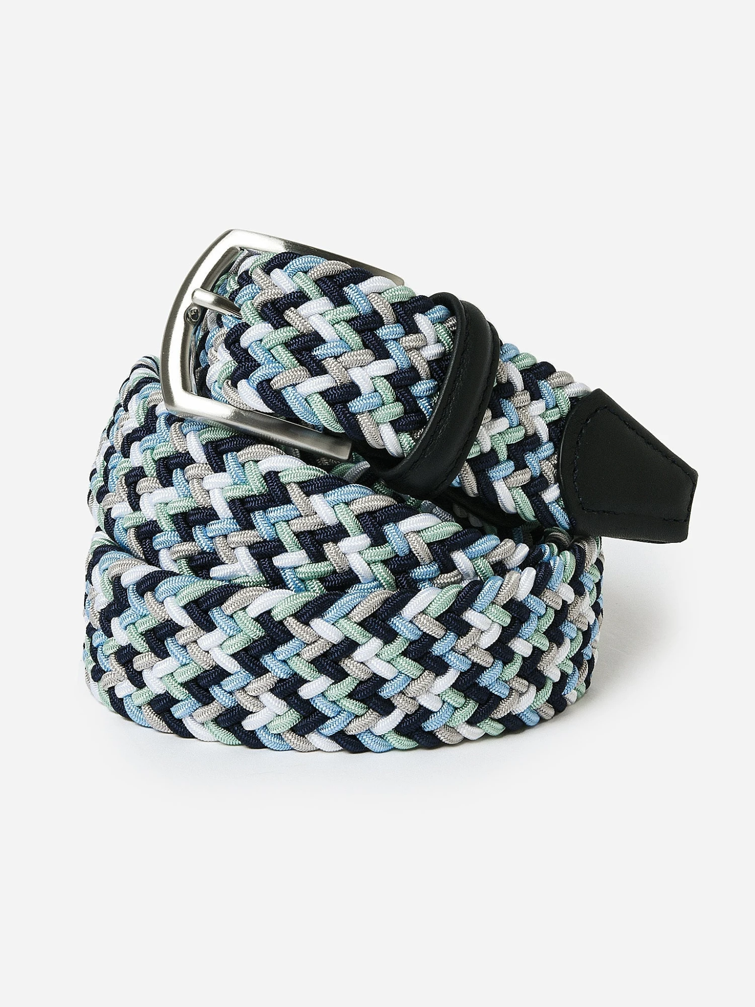 Blue Multicolour Woven Belt - Anderson's 6 Blue Multicolour Woven Belt - Anderson's - Image 4