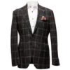 Brown Check McAllen Contemporary Fit Sport Coat - Jack Victor 1913