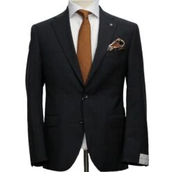 Black Check Esprit Modern Fit Wool Suit - Jack Victor