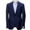 Blue Micro Check Dallas Contemporary Fit Unconstructed Wool Suit - Jack Victor -ETON Store Blue Check Jack Victor Suit 12