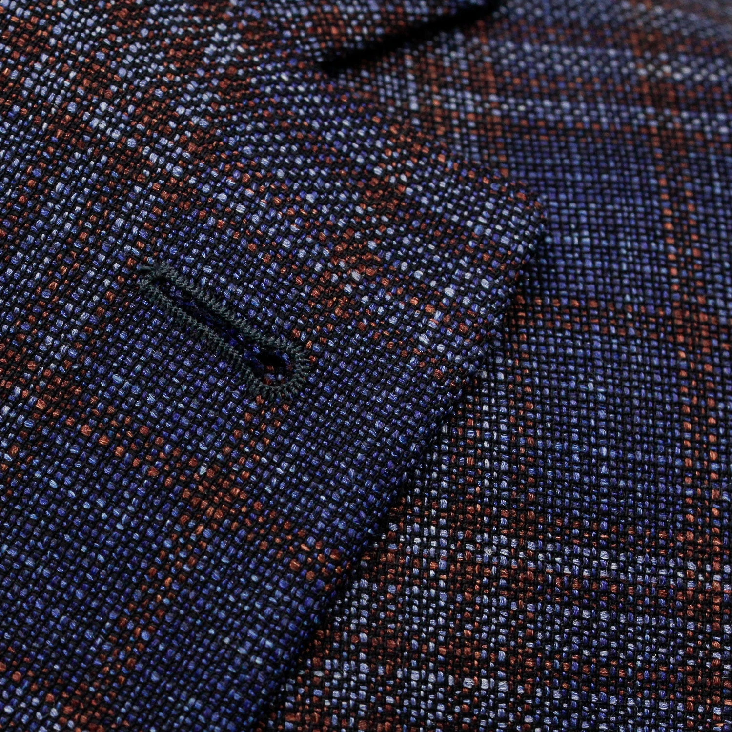 Mid-Blue With Burgundy Check Midland Contemporary Fit Sport Coat Loro Piana - Jack Victor 7 Mid-Blue With Burgundy Check Midland Contemporary Fit Sport Coat Loro Piana - Jack Victor - Image 5