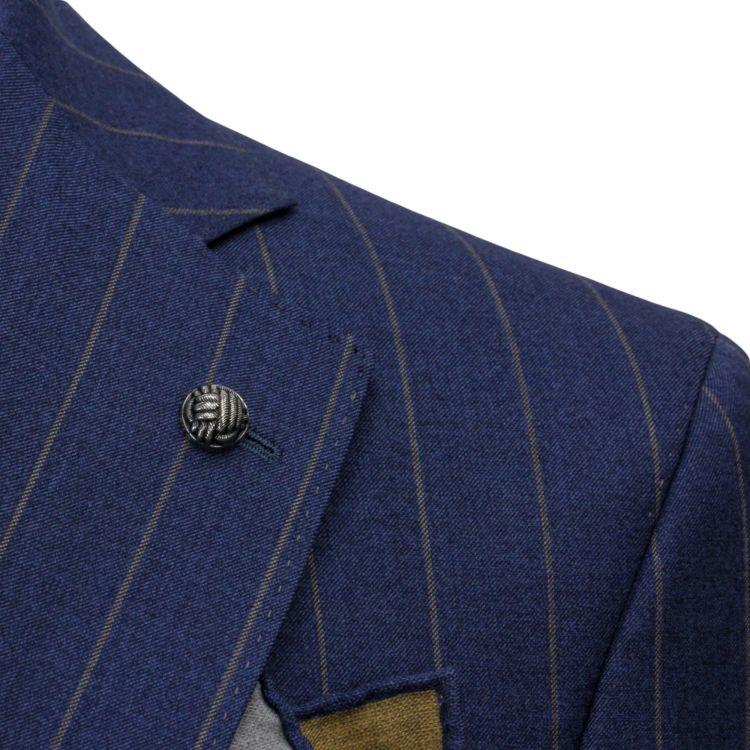 Blue Pin-Stripe Wool Mason Contemporary Trim Fit Suit - Jack Victor 9 Blue Pin-Stripe Wool Mason Contemporary Trim Fit Suit - Jack Victor - Image 7