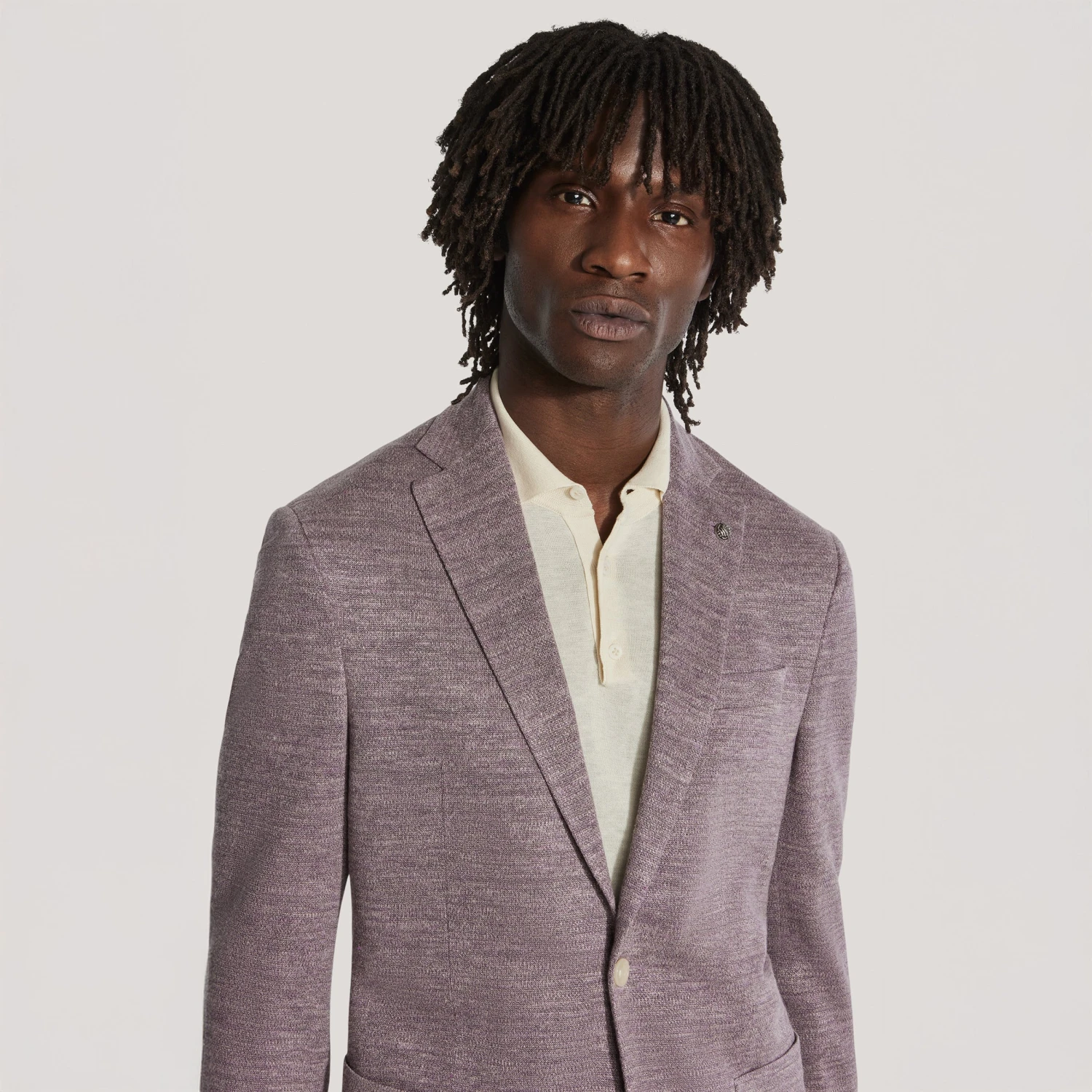 Mauve Melange Comfortwear Sport Jacket - Jack Victor 5 Mauve Melange Comfortwear Sport Jacket - Jack Victor - Image 3