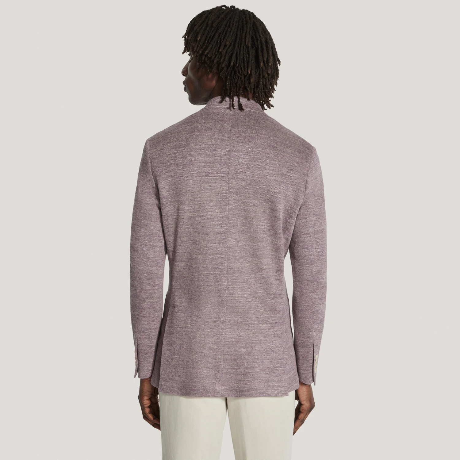 Mauve Melange Comfortwear Sport Jacket - Jack Victor 6 Mauve Melange Comfortwear Sport Jacket - Jack Victor - Image 4