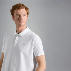 Paul&Shark White Shark Badge Double Piqué Cotton Polo Shirt - Paul & Shark 9 Paul&Shark White Shark Badge Double Piqué Cotton Polo Shirt - Paul & Shark -ETON Store C0P1013 010 04