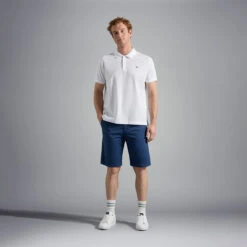 Paul&Shark White Shark Badge Double Piqué Cotton Polo Shirt - Paul & Shark 11 Paul&Shark White Shark Badge Double Piqué Cotton Polo Shirt - Paul & Shark -ETON Store C0P1013 010 06