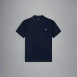 Paul&Shark Navy Shark Badge Double Piqué Cotton Polo Shirt - Paul & Shark 12 Paul&Shark Navy Shark Badge Double Piqué Cotton Polo Shirt - Paul & Shark -ETON Store C0P1013 013 00