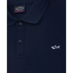 Paul&Shark Navy Shark Badge Double Piqué Cotton Polo Shirt - Paul & Shark 13 Paul&Shark Navy Shark Badge Double Piqué Cotton Polo Shirt - Paul & Shark -ETON Store C0P1013 013 01