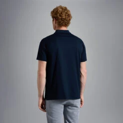 Paul&Shark Navy Shark Badge Double Piqué Cotton Polo Shirt - Paul & Shark 10 Paul&Shark Navy Shark Badge Double Piqué Cotton Polo Shirt - Paul & Shark -ETON Store C0P1013 013 03
