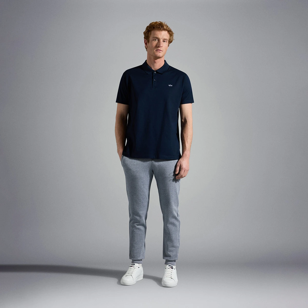 Paul&Shark Navy Shark Badge Double Piqué Cotton Polo Shirt - Paul & Shark 6 Paul&Shark Navy Shark Badge Double Piqué Cotton Polo Shirt - Paul & Shark - Image 4