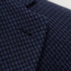 Textured Blue Hartford Contemporary Fit Cotton Wool Sport Jacket - Jack Victor 11 Textured Blue Hartford Contemporary Fit Cotton Wool Sport Jacket - Jack Victor -ETON Store C1128 4