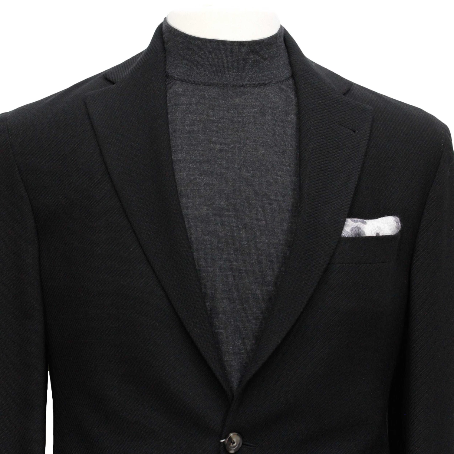 Black Comfortwear Queens Contemporary Fit Unconstructed Knit Sport Coat - Jack Victor 7 Black Comfortwear Queens Contemporary Fit Unconstructed Knit Sport Coat - Jack Victor - Image 5