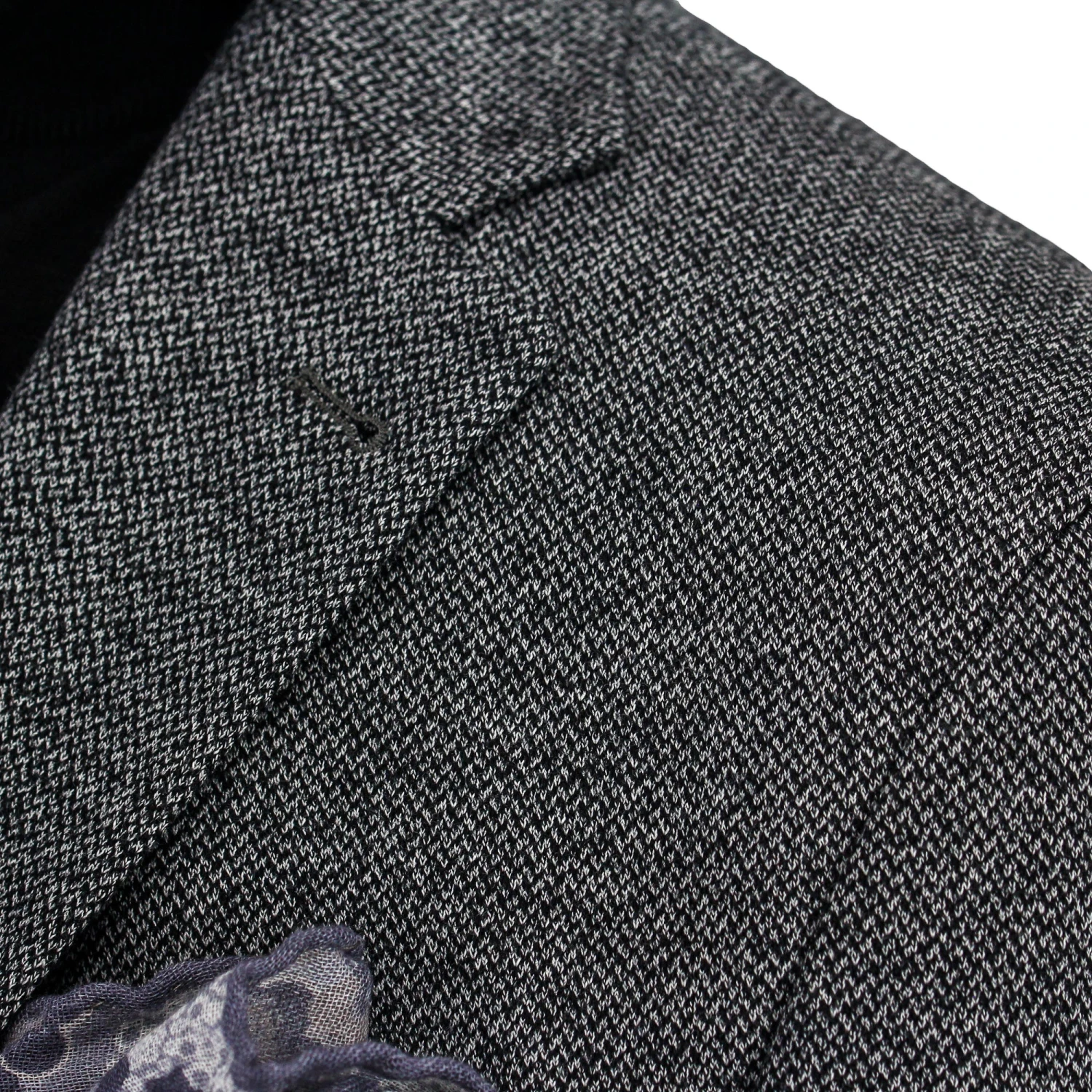 Gray Herringbone Hampton Contemporary Fit Cotton-Wool Knit Jacket - Jack Victor 8 Gray Herringbone Hampton Contemporary Fit Cotton-Wool Knit Jacket - Jack Victor - Image 6