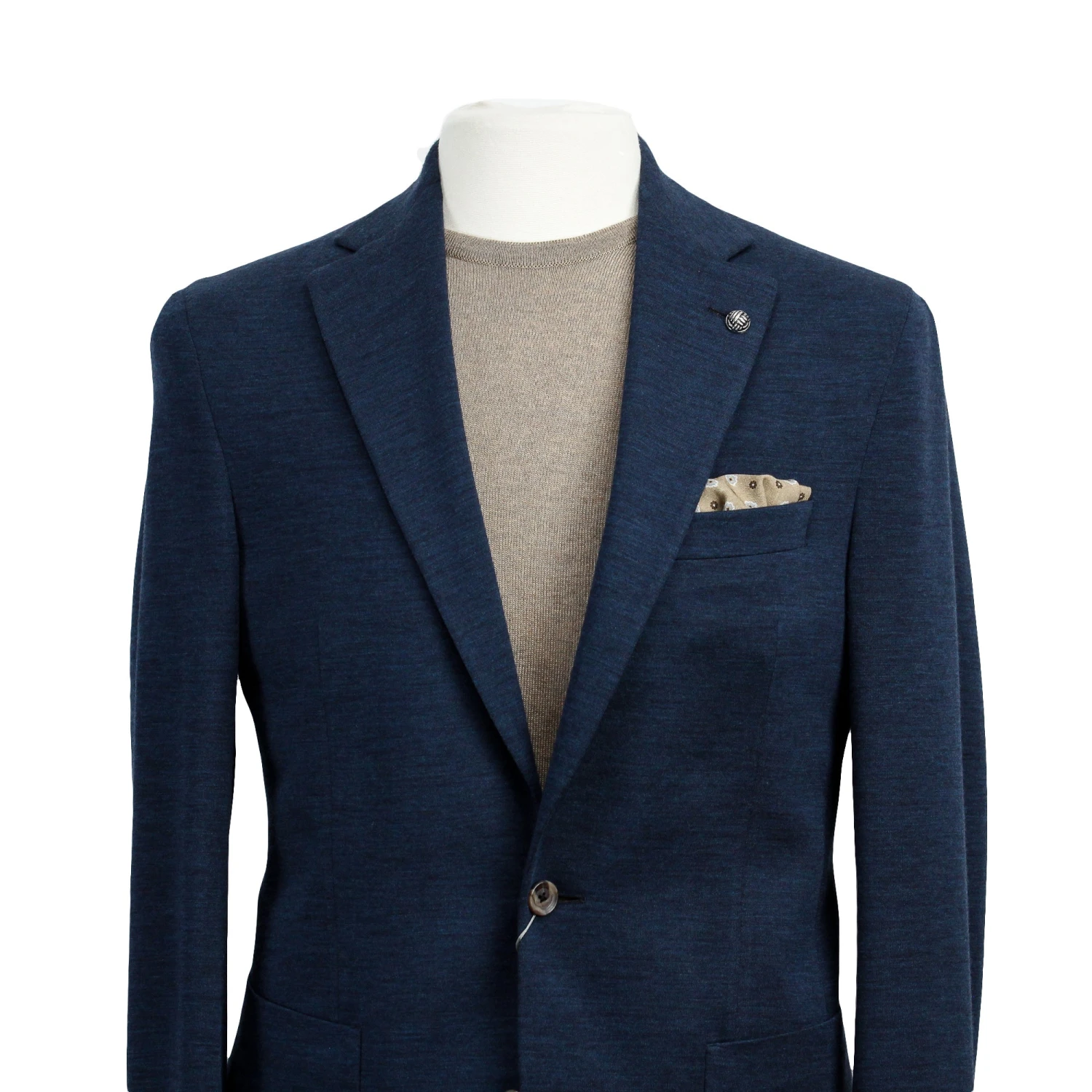 Navy Blue Hartford Contemporary Fit Wool Silk Sport Jacket - Jack Victor 5 Navy Blue Hartford Contemporary Fit Wool Silk Sport Jacket - Jack Victor - Image 3
