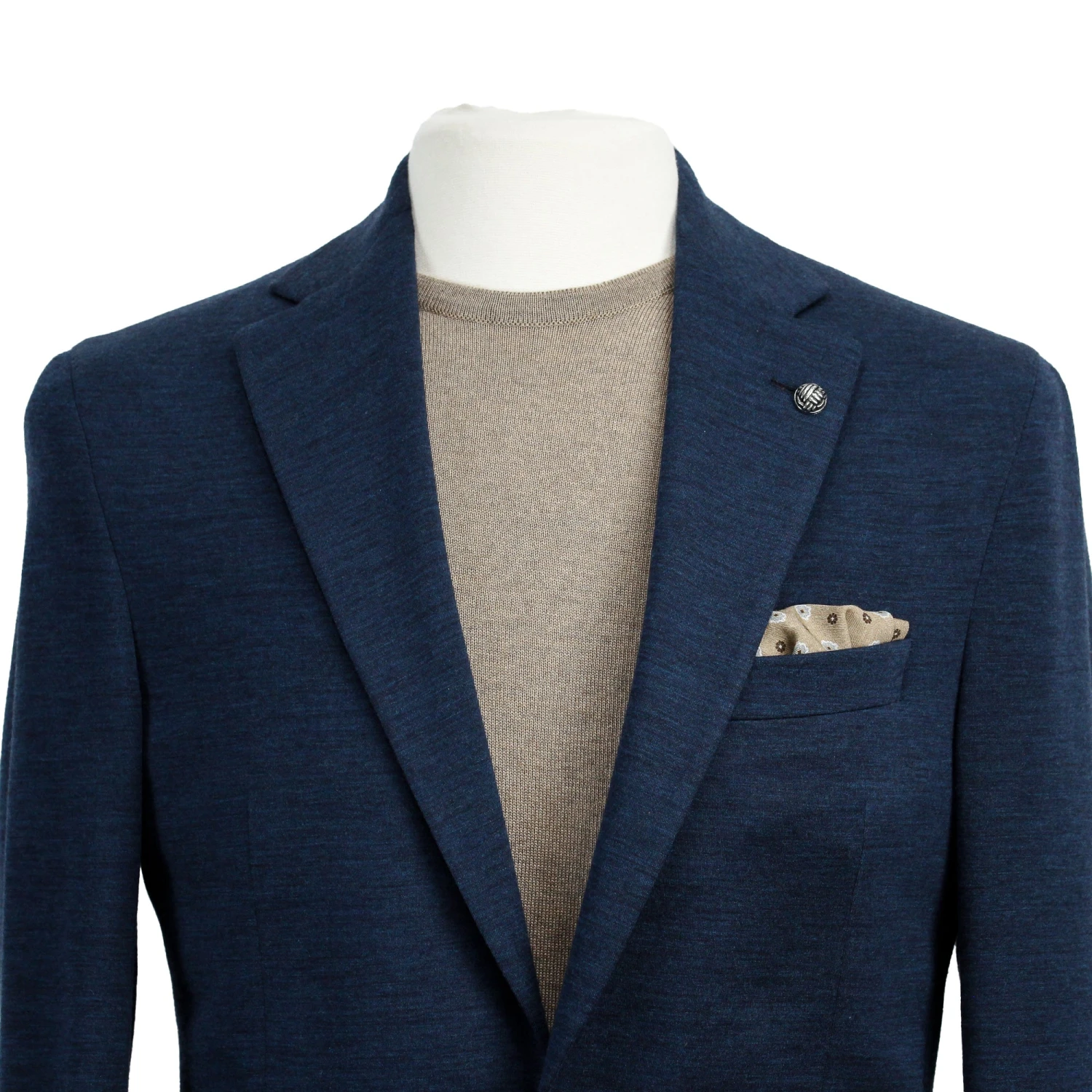 Navy Blue Hartford Contemporary Fit Wool Silk Sport Jacket - Jack Victor 6 Navy Blue Hartford Contemporary Fit Wool Silk Sport Jacket - Jack Victor - Image 4