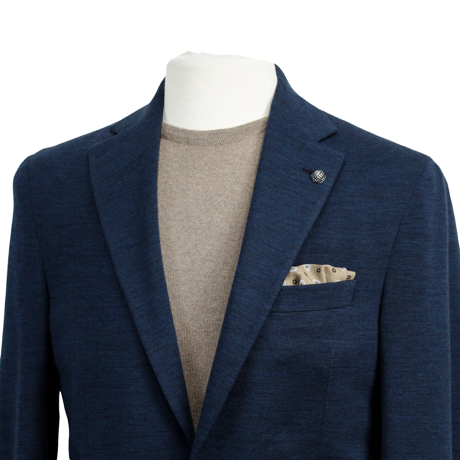 Navy Blue Hartford Contemporary Fit Wool Silk Sport Jacket - Jack Victor 4 Navy Blue Hartford Contemporary Fit Wool Silk Sport Jacket - Jack Victor - Image 2