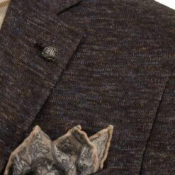 Brown Mélange Wool & Silk Hartford Contemporary Fit Sport Coat - Jack Victor 28 Brown Mélange Wool & Silk Hartford Contemporary Fit Sport Coat - Jack Victor -ETON Store C1560 HARTFORD 6