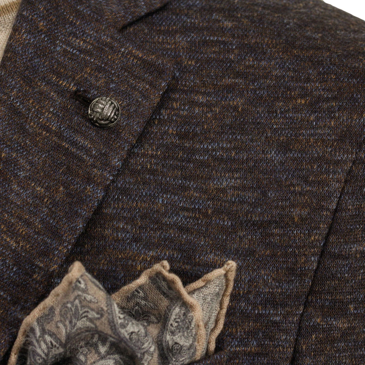Brown Mélange Wool & Silk Hartford Contemporary Fit Sport Coat - Jack Victor 14 Brown Mélange Wool & Silk Hartford Contemporary Fit Sport Coat - Jack Victor - Image 12