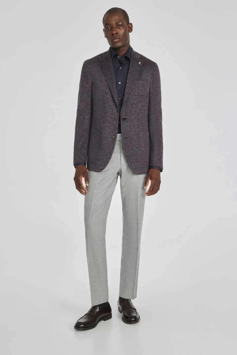 Brown Mélange Wool & Silk Hartford Contemporary Fit Sport Coat - Jack Victor 7 Brown Mélange Wool & Silk Hartford Contemporary Fit Sport Coat - Jack Victor - Image 5