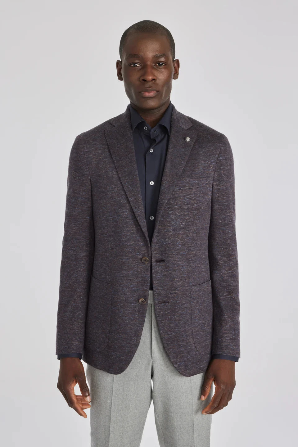 Brown Mélange Wool & Silk Hartford Contemporary Fit Sport Coat - Jack Victor 5 Brown Mélange Wool & Silk Hartford Contemporary Fit Sport Coat - Jack Victor - Image 3