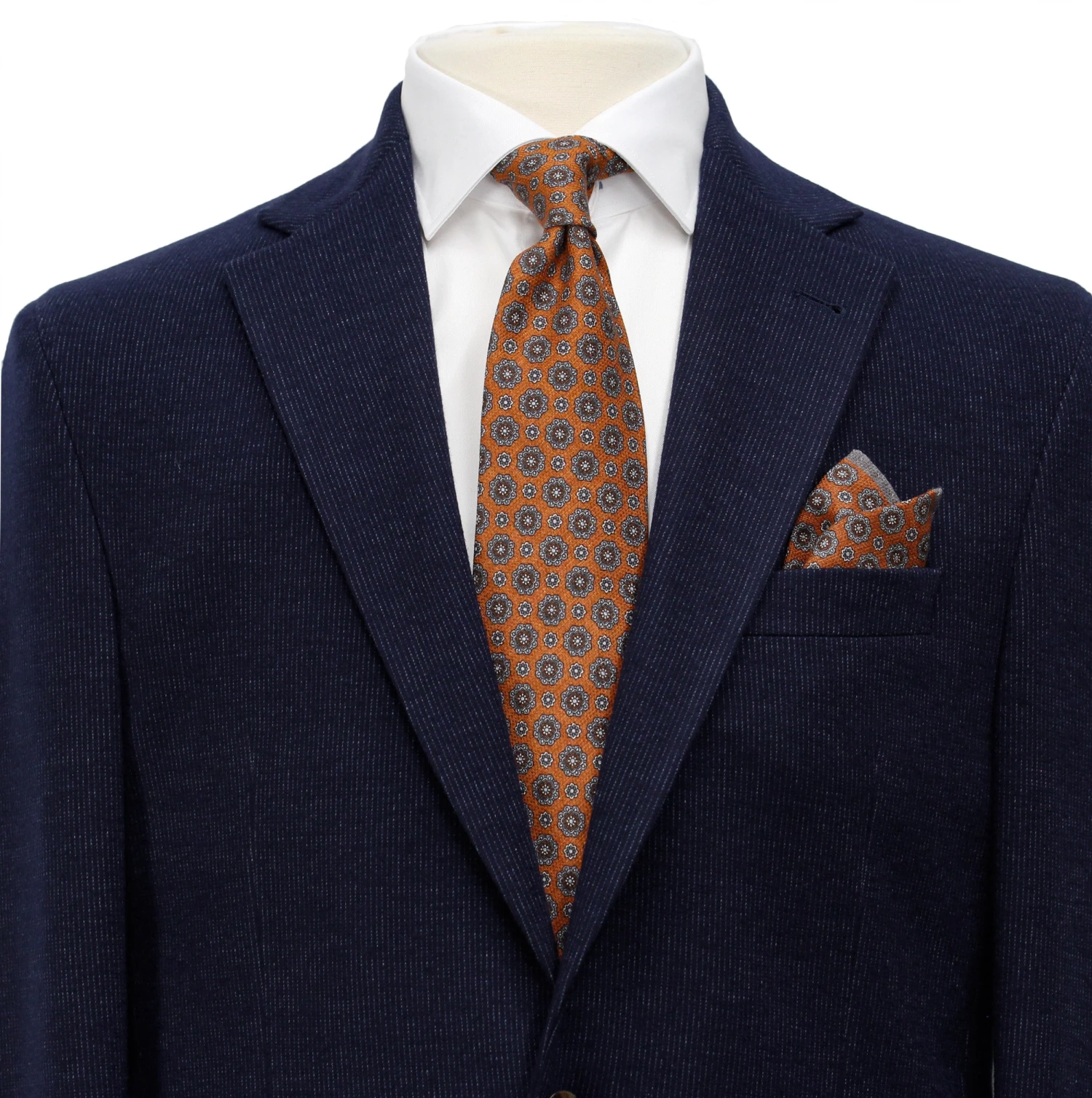 Dark Navy Knit Hampton Contemporary Fit Wool Sport Jacket - Jack Victor 5 Dark Navy Knit Hampton Contemporary Fit Wool Sport Jacket - Jack Victor - Image 3