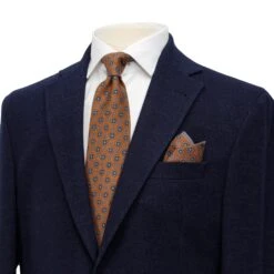 Dark Navy Knit Hampton Contemporary Fit Wool Sport Jacket - Jack Victor 11 Dark Navy Knit Hampton Contemporary Fit Wool Sport Jacket - Jack Victor -ETON Store C1615 3