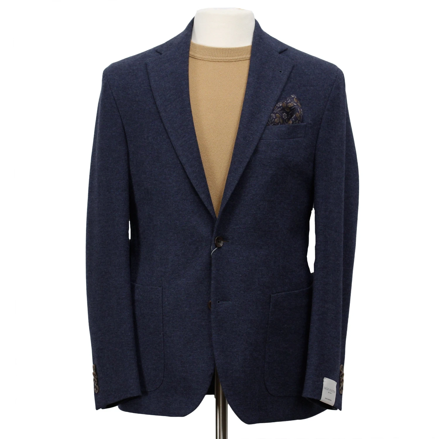 Blue Loro Piana Cashmere Darwin Contemporary Fit Unconstructed Sport Jacket - Jack Victor 7 Blue Loro Piana Cashmere Darwin Contemporary Fit Unconstructed Sport Jacket - Jack Victor - Image 5