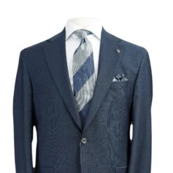 Blue Neat Dallas Contemporary Fit Comfortwear Wool Suit - Jack Victor 9 Blue Neat Dallas Contemporary Fit Comfortwear Wool Suit - Jack Victor -ETON Store C3139 DALLAS 2