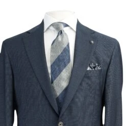 Blue Neat Dallas Contemporary Fit Comfortwear Wool Suit - Jack Victor 10 Blue Neat Dallas Contemporary Fit Comfortwear Wool Suit - Jack Victor -ETON Store C3139 DALLAS 3
