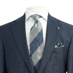 Blue Neat Dallas Contemporary Fit Comfortwear Wool Suit - Jack Victor 11 Blue Neat Dallas Contemporary Fit Comfortwear Wool Suit - Jack Victor -ETON Store C3139 DALLAS 4