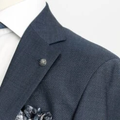 Blue Neat Dallas Contemporary Fit Comfortwear Wool Suit - Jack Victor 13 Blue Neat Dallas Contemporary Fit Comfortwear Wool Suit - Jack Victor -ETON Store C3139 DALLAS 6