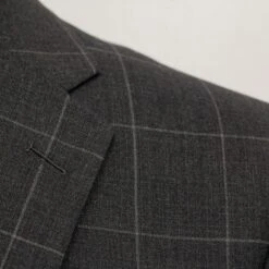 Charcoal Window-pane Check - Fraser Slim Fit Suit Jack Victor 12 Charcoal Window-pane Check - Fraser Slim Fit Suit Jack Victor -ETON Store C3192013 5