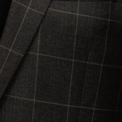 Charcoal Window-pane Check - Fraser Slim Fit Suit Jack Victor 13 Charcoal Window-pane Check - Fraser Slim Fit Suit Jack Victor -ETON Store C3192013 6
