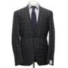 Gray Tonal Check Ink Contemporary Fit Wool-Cashmere Suit - Jack Victor 2 Gray Tonal Check Ink Contemporary Fit Wool-Cashmere Suit - Jack Victor -ETON Store C3192025