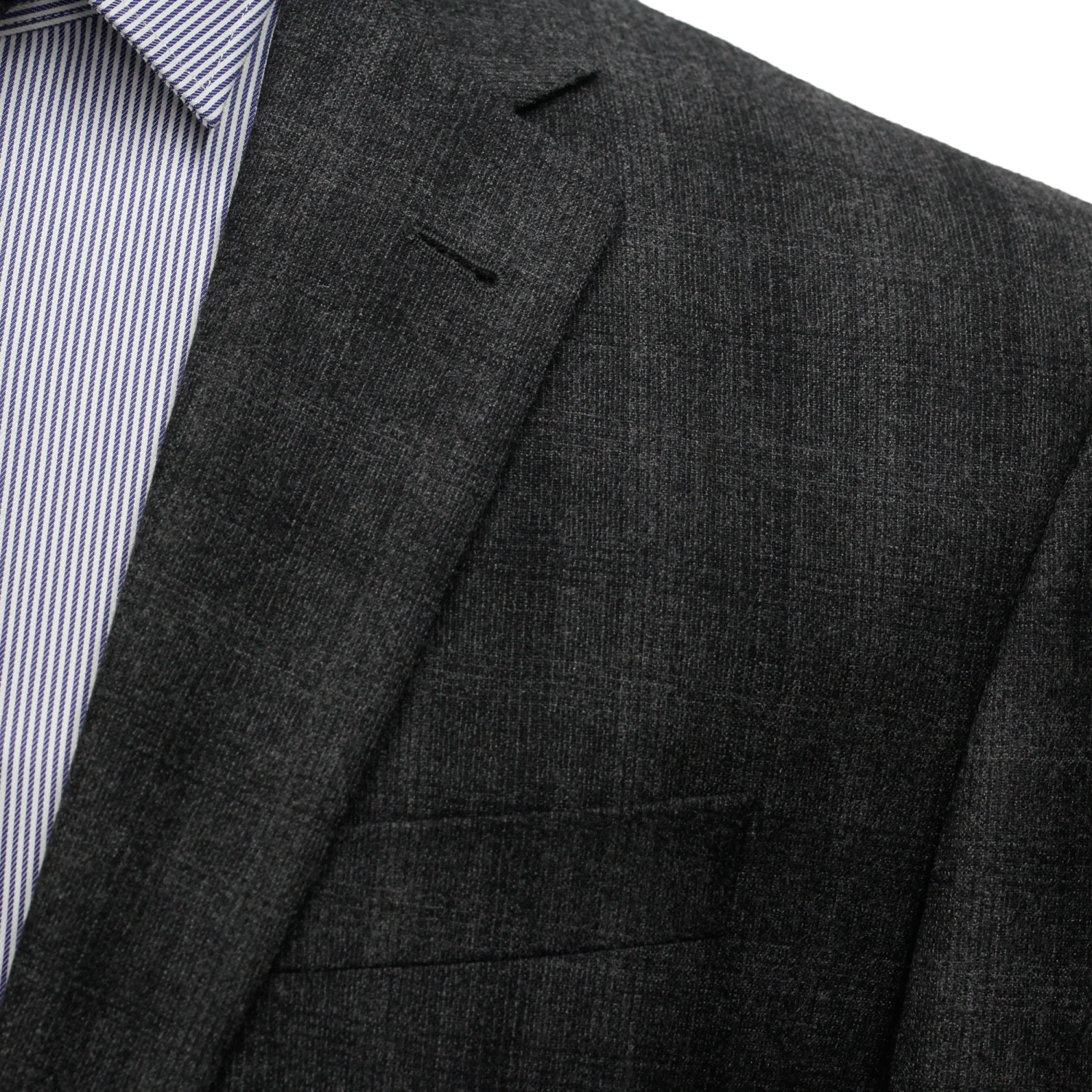 Gray Tonal Check Ink Contemporary Fit Wool-Cashmere Suit - Jack Victor 6 Gray Tonal Check Ink Contemporary Fit Wool-Cashmere Suit - Jack Victor - Image 4