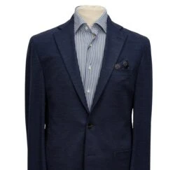 Mid-Blue Knit Hartford Contemporary Fit Wool Suit - Jack Victor 19 Mid-Blue Knit Hartford Contemporary Fit Wool Suit - Jack Victor -ETON Store C3204 1